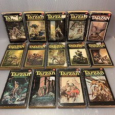 Vintage Paperback Lot of 14 TARZAN books by Edgar Rice Burroughs ~ Boris Vallejo
