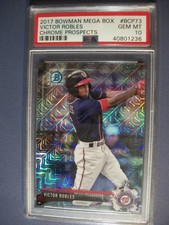 VICTOR ROBLES 2017 Bowman Chrome Mega Box Refractor #73 PSA GEM MINT 10 