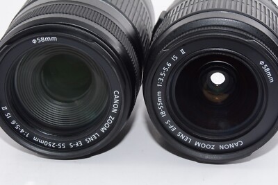 Exc+5/9428shots]Canon EOS Kiss X5 EF-S 18-55mm 55-250mm Kit From