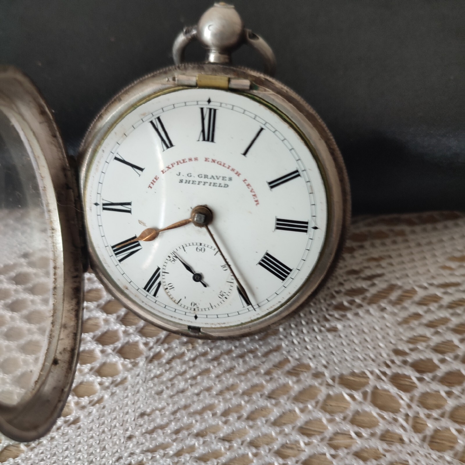J G Graves, Sheffield Silver Pocket Watch, The Express English Lever