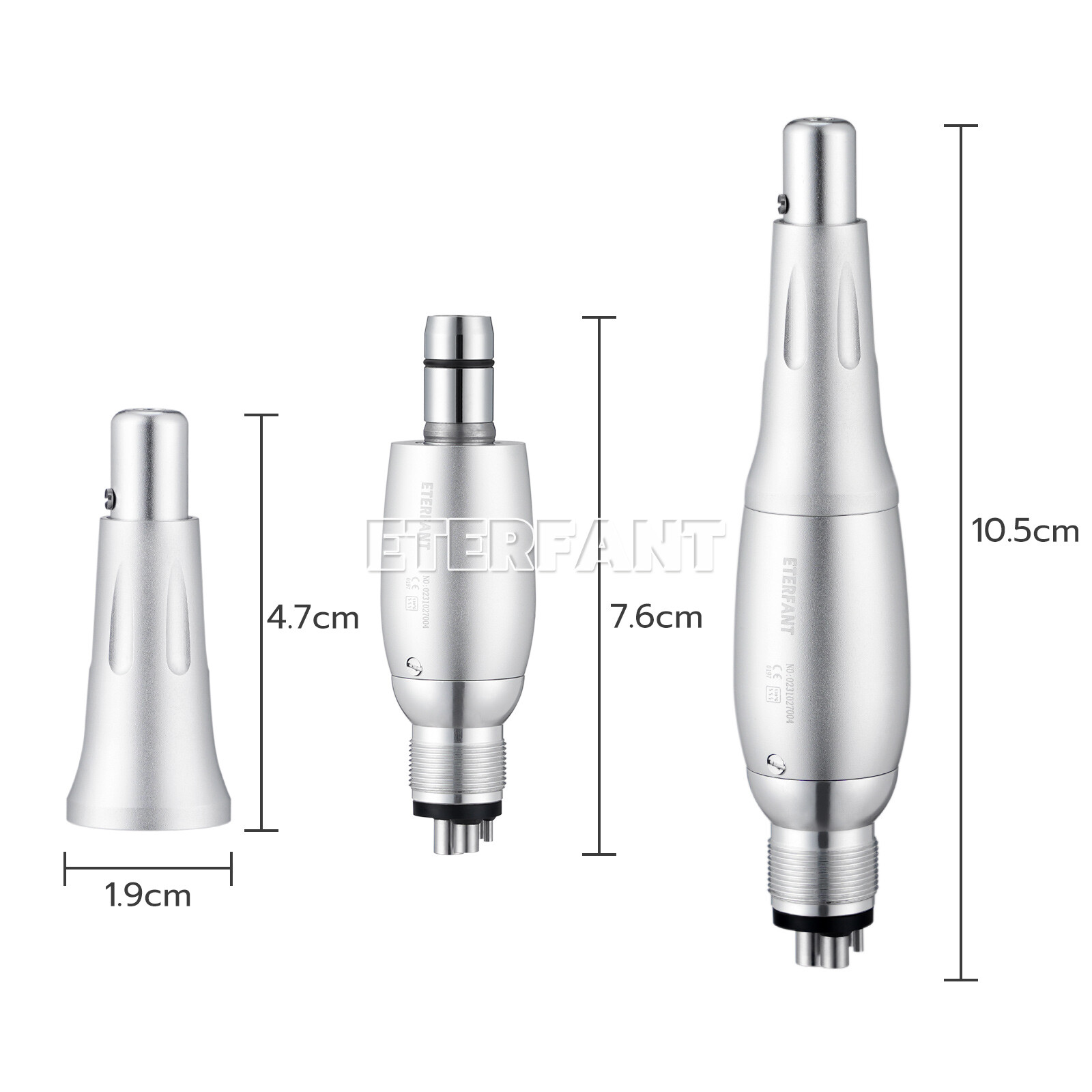 Pièce à Main Prophylaxie Dentaire SANDENT - Moteur à Air 2 Trou, Rapport 4:1, Rotation 360°