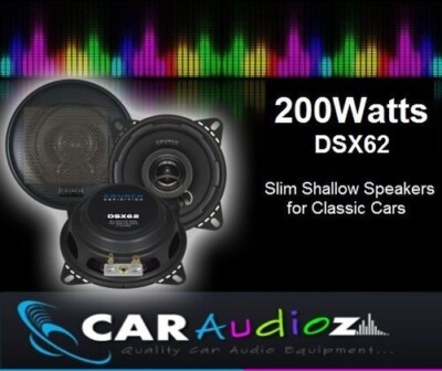 Crunch DSX62 200WATTS 6.5'' 17CM Slim Schale Lautsprecher für Oldtimer