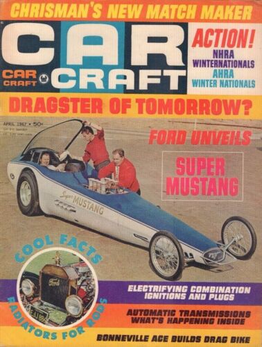 Magazine d'artisanat automobile Ford dévoile la Super Mustang avril 1967 011018nonr - Photo 1 sur 1
