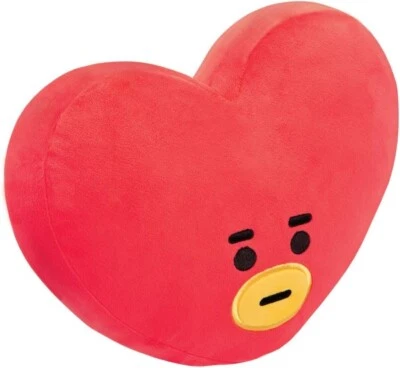 COJÍN DE FELPA ROJO GRANDE BT21 TATA CON BOLSA NUEVO CON ETIQUETAS JUGUETE SUAVE AURORA