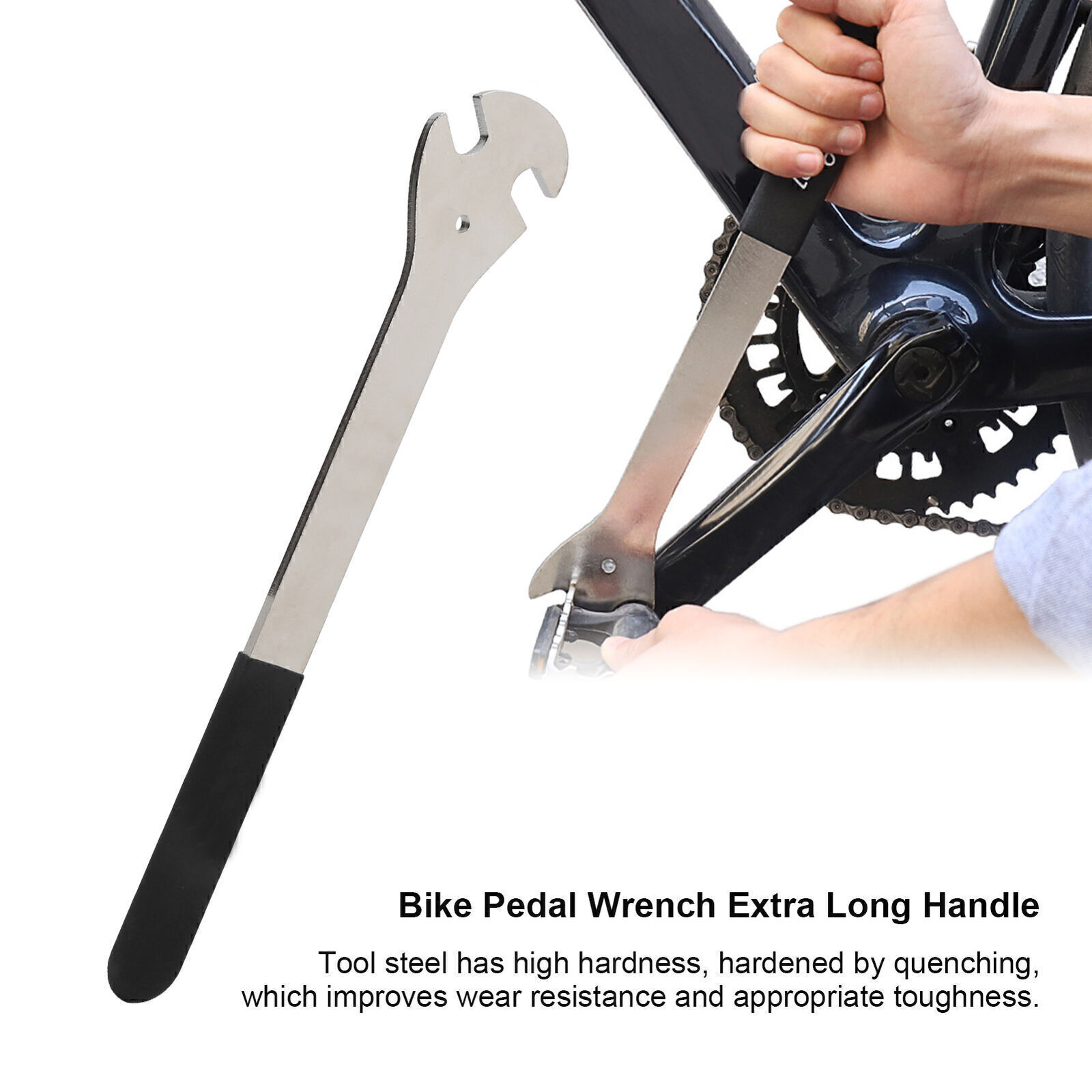 LeBycle Extra Long Bike Pedal Wrench Double Spanner Repair Tool
