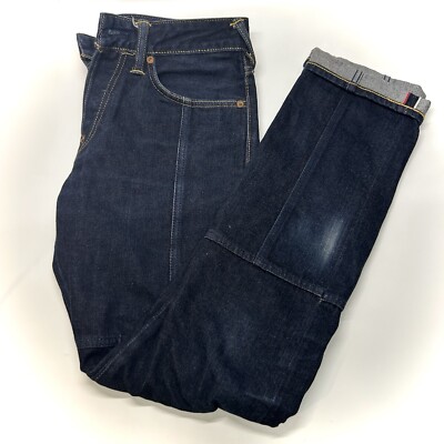 Evisu Selvedge Jeans Mens 30x34 Red Pocket White Seagull Logo