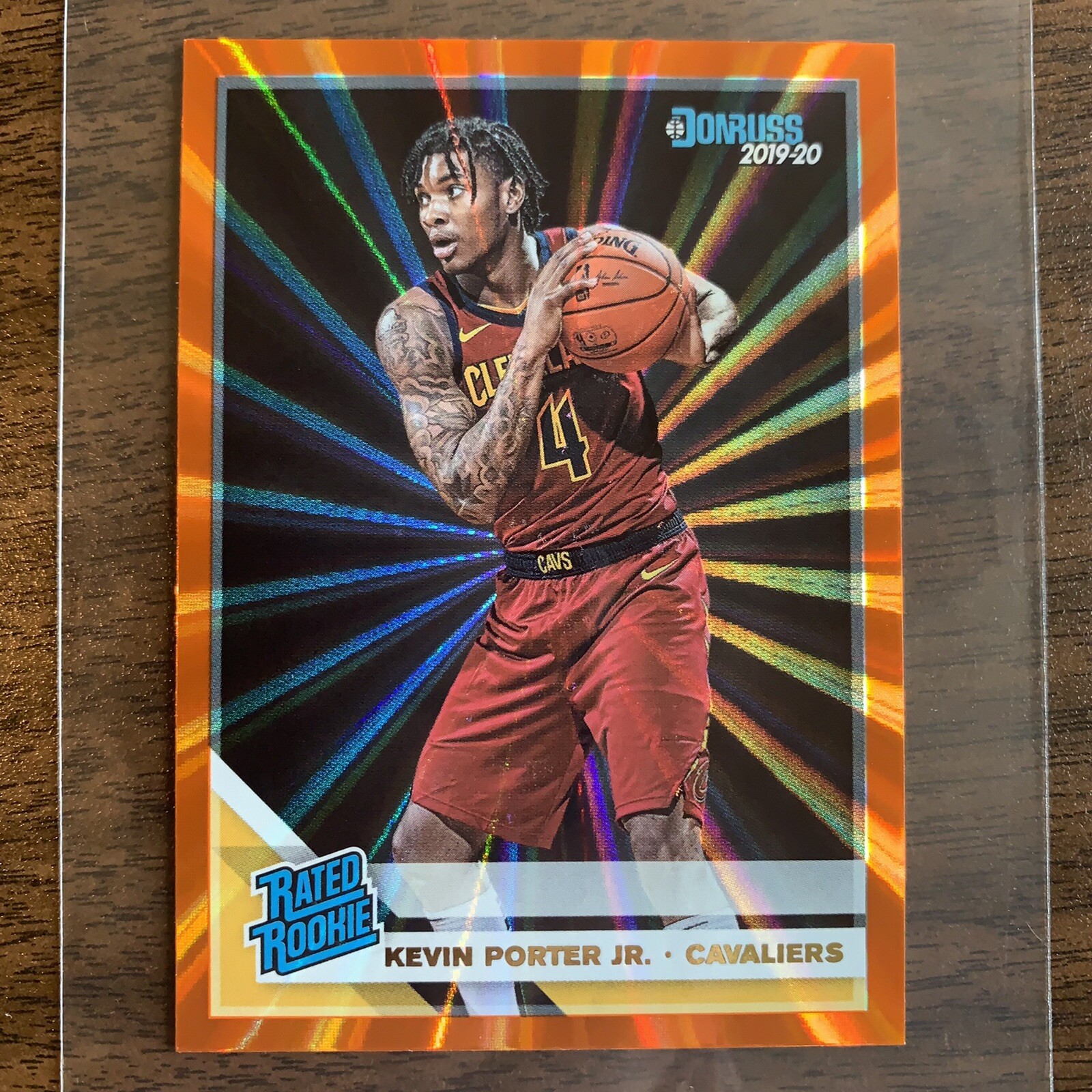 Kevin Porter Jr Orange Laser Rated Rookie #228 Cavaliers - 2019 Panini Donruss