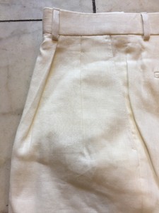 plain white linen dress