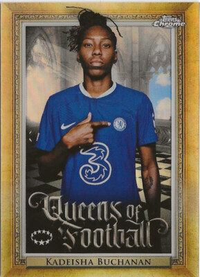 2022-23 Topps Chrome UEFA Women's Kadeisha Buchanan Queens Refractor SP Q-2