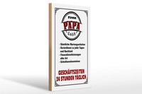 Holzschild Spruch 20X30Cm Firma Papa Gmbh 24 Std TäGlich Deko Schild Wooden Sign