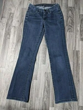 Jag Jeans Womens Size 0 Low Rise Boot Leg Embroidered Denim Blue Jeans