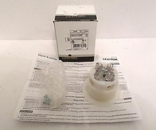 Leviton 2546 Locking Receptacle 20A 347/600V Flanged Outlet White Grounding NOS
