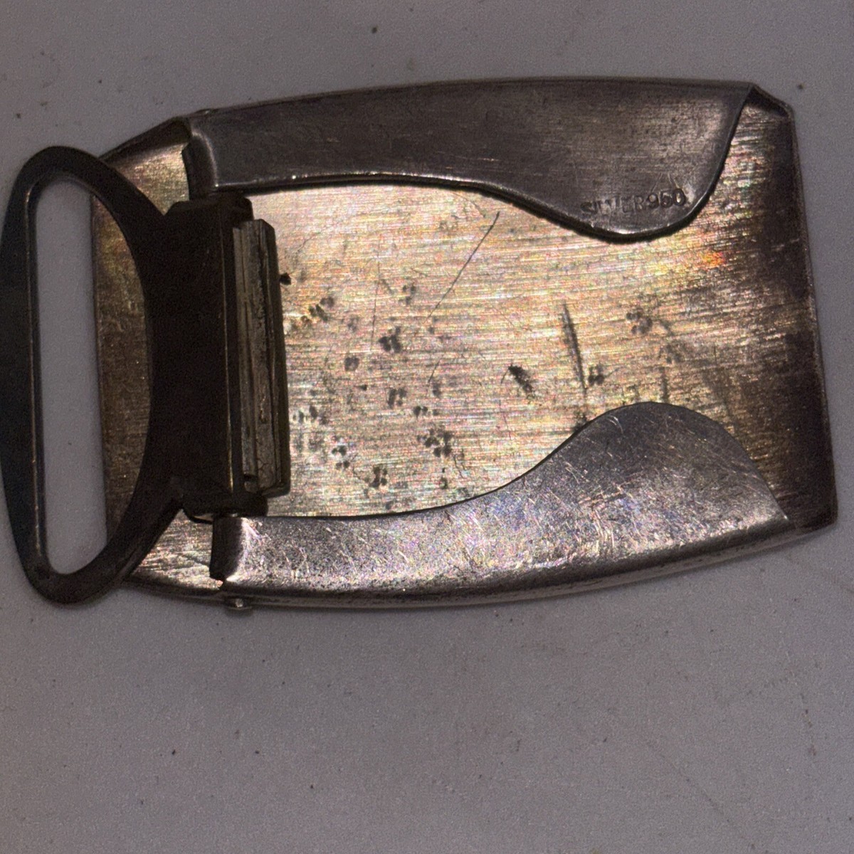 950 Sterling Silver Antique Japanese Engraved Samurai Japanese