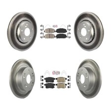 For Honda Accord Front Rear Ceramic Pads And Coated Disc Brake Rotors KGA-101757
