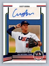 Casey Borba 2023 Panini Stars & Stripes USA 18U National Signatures 2 AU