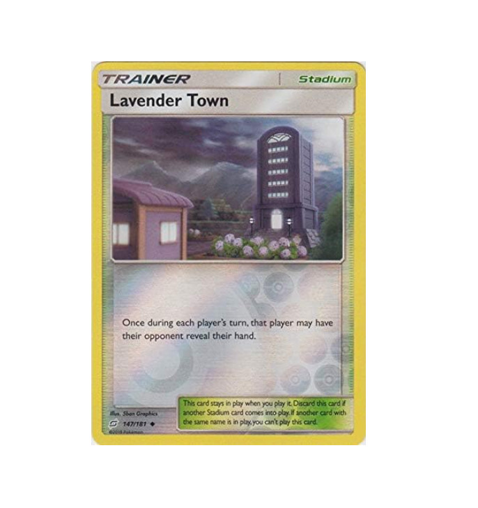 Pokemon - Lavender Town - 147/181 - Reverse Holo - Team Up - NM/M