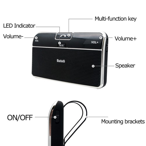 Transmisor Bluetooth FM coche manos libres radio adaptador música - Imagen 7 de 12