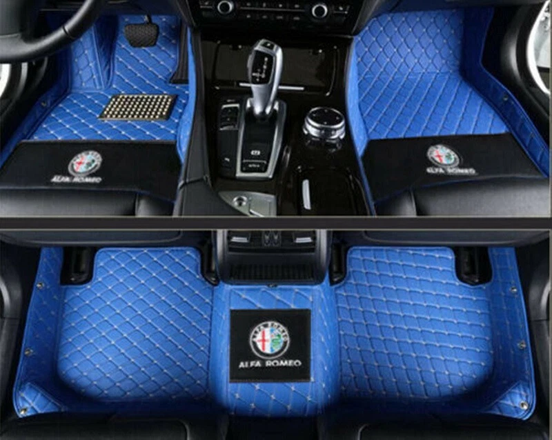 For Alfa Romeo Giulia Stelvio Car Floor Mats 2017-2025 Luxury Waterproof Carpets - Image 3 of 4