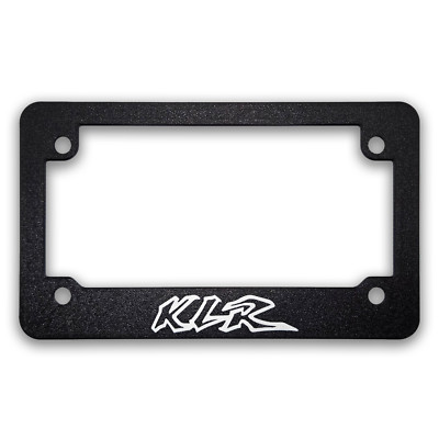 For Kawasaki KLR Motorcycles Textured License Plate Frame ALL YEARS & MODELS
