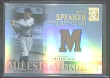 2002 Topps Tribute Milestone Materials Game Used Bat Relic #MIM-TSP Tris Speaker