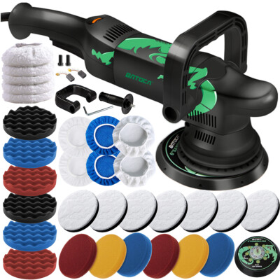 VEVOR Lucidatrice A Tampone A Batteria Da 20 V, Lucidatrice A Doppia Azione Senza Spazzole Da 6 Pollici Con Batteria Da 2 Pezzi Da 4,0 Ah, Kit Lucidatrice Orbitale Casuale A 6 - Foto 10