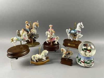 Vtg Willitts Designs Carousel Horse Music Box Lot San Francisco Gift Impulse