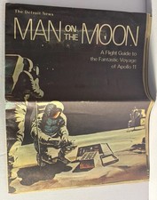 DETROIT NEWS MAN ON THE MOON FLIGHT GUIDE TO FANTASTIC VOYAGE APOLLO 11 1969