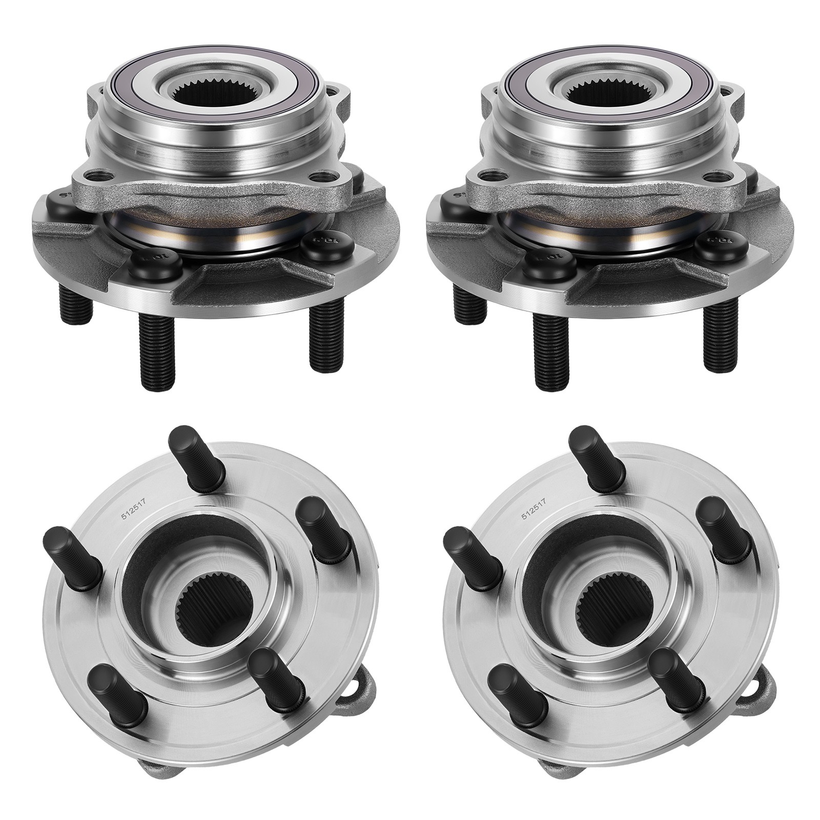 Ford GT 2017-2022 Rear Hub bearing assemblies 4 pcs