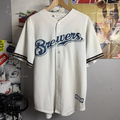 Milwaukee Brewer  Carlos Villar  Jersey Size Medium