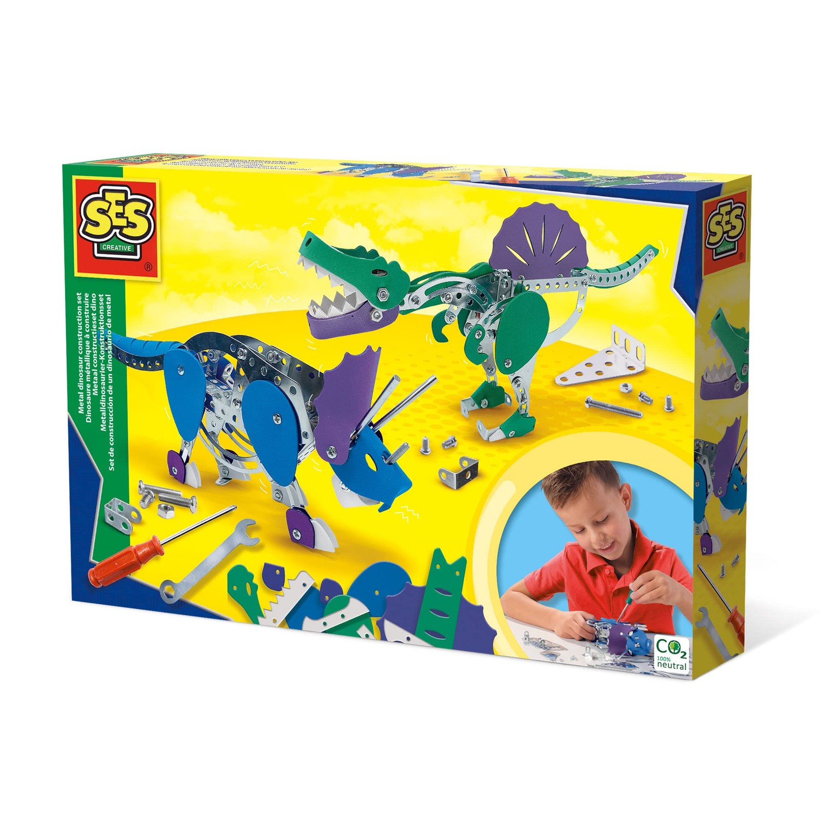SES Creative 14950 - Metal Dinosaur Construction Set - Triceratops and Spinosaur 5490₽