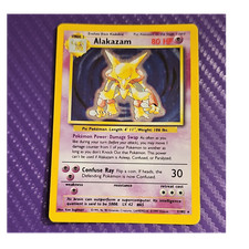 Wizards of the Coast Alakazam Holo Rare 1/102 Base Set Stage 2 80 HP English on eBay