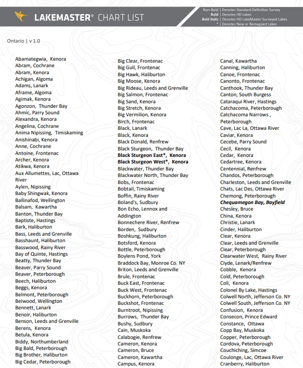 Humminbird LakeMaster VX Premium [ONTARIO V1] APEX/SOLIX/HELIX - 602020-1 - Image 3 of 4