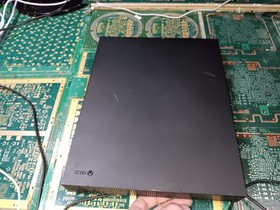 Xbox One X 1787-BLACK TOP COVER-GOOD SCREW HOLES-INTACT-MARKS-DING-SEE ALL