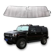 Windshield Sunshade Compatible with Hummer 2003-2007, Foldable UV Ray H2