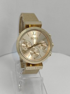 Authentic hugo boss laides classic sport gold plated watch 1502425