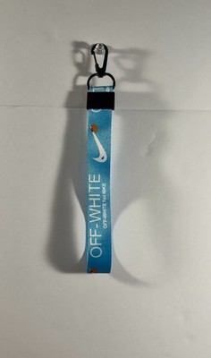 Off-White x Nike Blue Wrist Lanyard Keychain