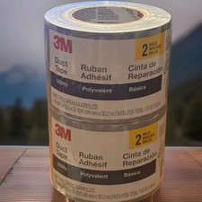 X2 3M Utility Duct Tape 2 Pack 1.88" x 55 yds Water resistant 4 Rolls Total 