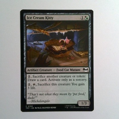 Ice Cream Kitty Teenage Mutant Ninja Turtles #0150 MTG Magic The Gathering NM