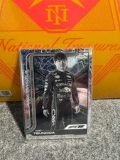 2025 Topps Chrome F1 Yuki Tsunoda Base Black & White Laser #2