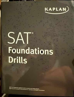 SAT Foundations Drills - Paperback, by LLC Kaplan Publishing - Very Good o