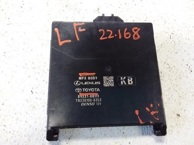 MPX MODULE TOYOTA SIENNA    2021 Chassis ECM 929126 ID # 8922108111