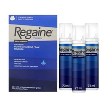 Regaine For Men Hair Regrowth Foam 3x73ml | Extra Strength | Hair Loss Treatment