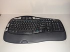 Logitech K350 Comfort Wave Wireless Keyboard Black Tested Works-No Receiver