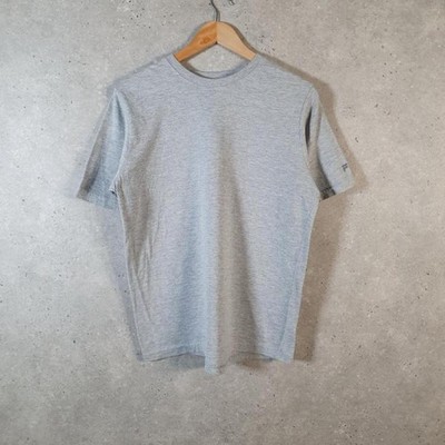 Vintage Fila Plain Blank T-Shirt Herren Small Grau C30698