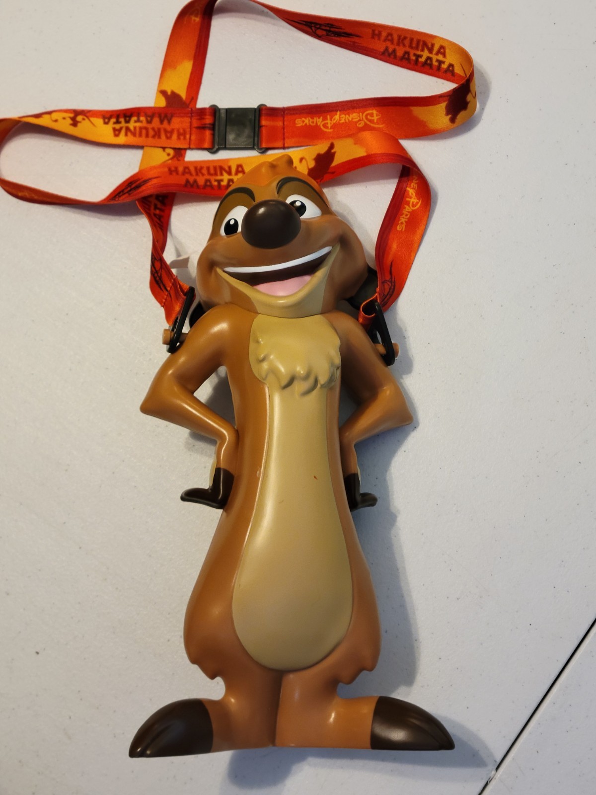 Timon Sipper Cup Disney Parks Lion King Water Bottle w/ Carr