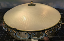 Jugendstil Plafoniere Messinglampe vintage antik 50cm Deckenlampe