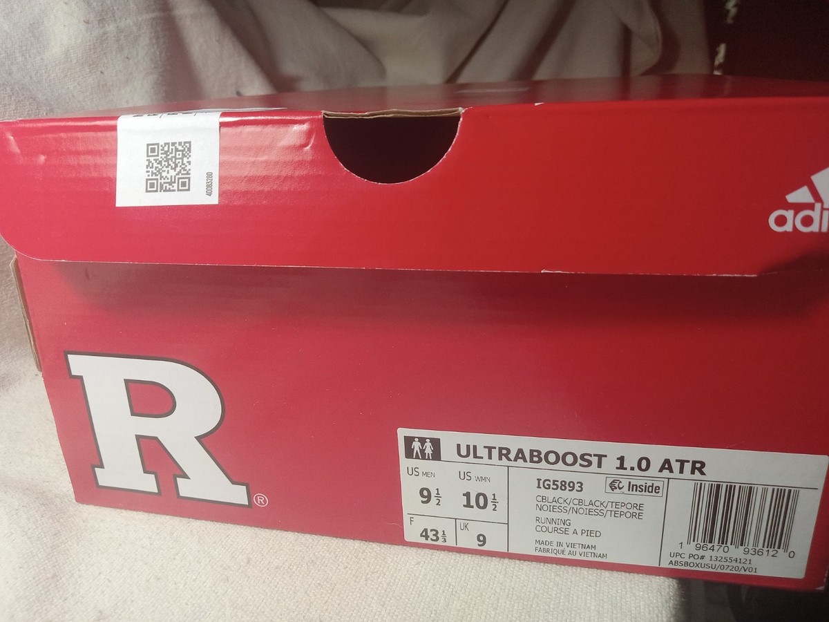 Rutgers Adidas Ultraboost 1.0 ATR Sneakers IG5893 Men's 9.5