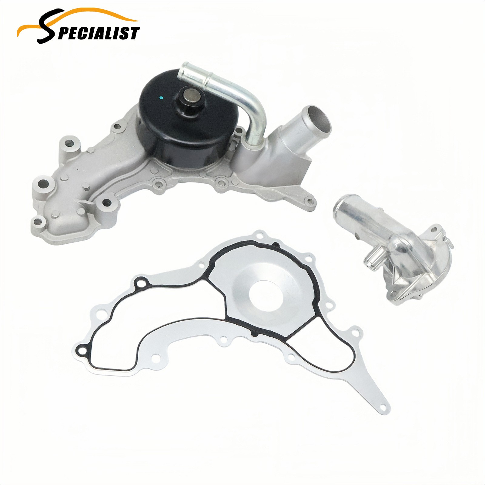 Fits Maserati Quattroporte Ghibli 3.0 V6 Engine Water Pump+Thermostat Housing
