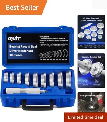 Bearing Press Kit, 10pc Bearing Race and Seal Driver Set with Seal Driver and...