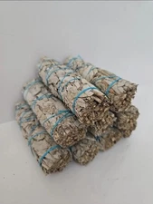 9 Pack White Sage Smudge Sticks 4 Inch + Guide For Cleansing Blessing Smudging